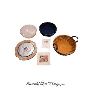 Longaberger‎ 2005 Inaugural Basket with Lid, Liner & Protector.